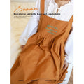 100% Organic Cotton Custom Heavy Duty Baking Cooking Printed Canvas Cross Back Women's Kitchen Apron With Two Pockets