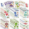 DIY 8pcs  Puzzle Dinosaur Theme Stickers Cartoon Sticker Crrate a Different Look