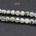 2025 Hot Selling DIY Natural Agate Moss Agate Beads 6mm in Low Price
