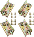 4 Sets Bed Rail Fittings No-Mortise Bed Rail Brackets Heavy Duty Bed Frame Hardware