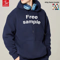 SK Trendy Brand 400g Autumn-Winter Oversized Pullover Hoodie O-Neck Pocket Thickened Fleeced Cross-Border Solid-Colored Hooded