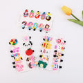 10pcs/sets Wholesale Children's Baby Soft Hairpin Girl Bangs Plastic Titanium Clip Cartoon Fruit Hair Accessories 8 Colors