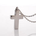 Ashes Cross Pendant Urn Jewelry Necklace Pet Human Keepsake Polished Holder Stainless Steel Cross Memorial Cremation Ashes Urn