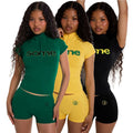 Womens Summer Clothing Short Set Sexy Two Piece Crop Top Set 2 Piece Jogger Pant Set