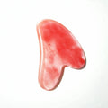 2025 Factory Supply Natural Polished Watermelon Quartz Ice Cream Spoons Heated Gua Sha Tools for Eye