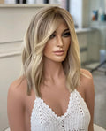 Ash Platinum Color Highlights Human Hair Wig Unprocessed Raw European Hair Transparent HD Lace Front Wigs