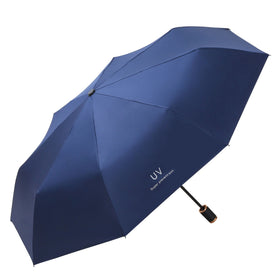 8K Windproof Safety Umbrella Adults 3-Folding Manual Control Ladies' Travel Gift Economically Priced 190T Nylon 98cm Open