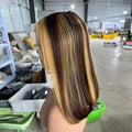 ZSF Pre Pluck 13x4 Lace Fronal TP Lace bob Wig for Black Women 100% Human Hair