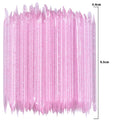 100Pcs/pack Bagged Double Head Manicure Eyelashes Assistant Colorful Crystal Rod Nail Point Drill Rod Manicure Tools Wholesale