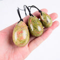Huiying Factory Wholesale Price Unkaite Nephrite Jade Polished Yoni Eggs Set