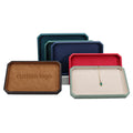 Rectangle Luxury PU Leather Wholesale Jewelry Display Tray for Necklace Ring Showcase Customizable Logo