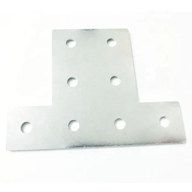 8-Hole Steel T Slot Connector Tee for 3060/4080 T-Slot Aluminum Profiles Mounting Bracket Brackets for Easy Joining