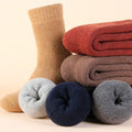 Camel Wool Socks 50% Merino Wool Hand Knitted Crew Length Breathable Compression Daily Use with Letter Pattern on Cuff and Body
