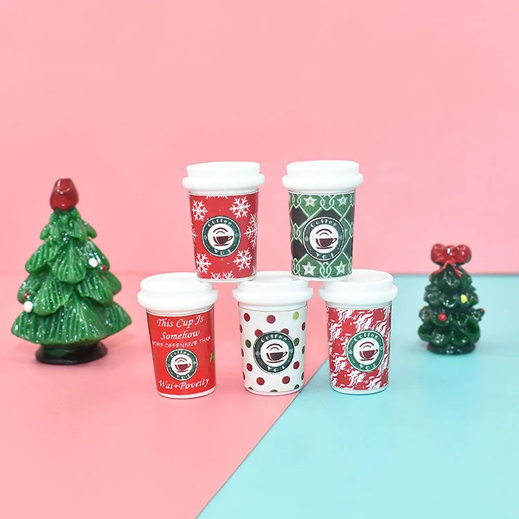 New Style Simulation Mini Coffee Cup Resin Charms Miniature Props Cup Food Play for Diy Mobile Phone Shell Decoration