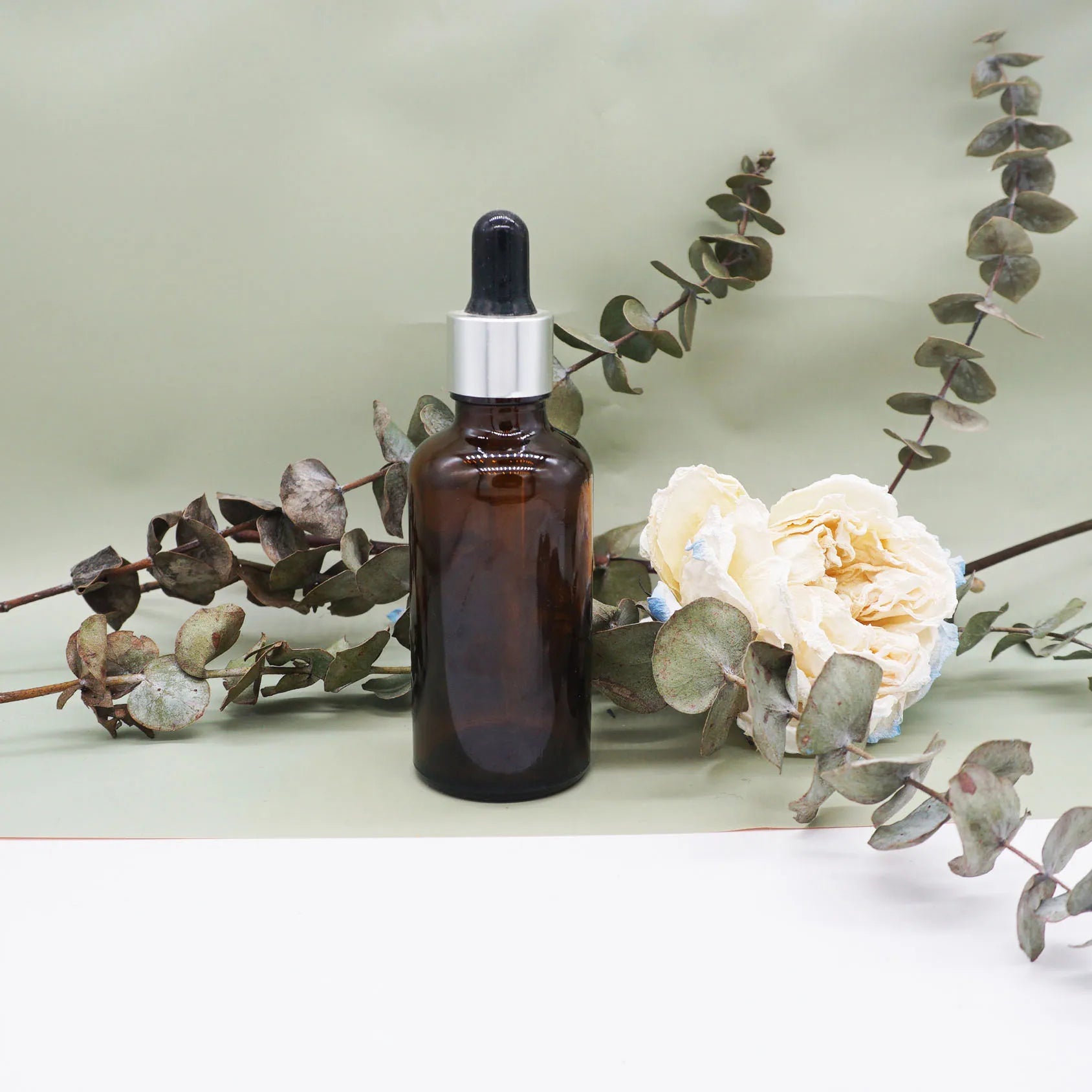 1 Ounce Glass Bottles Amber Glass Dropper Bottle Glass Cosmetic Serum Dropper Bottle