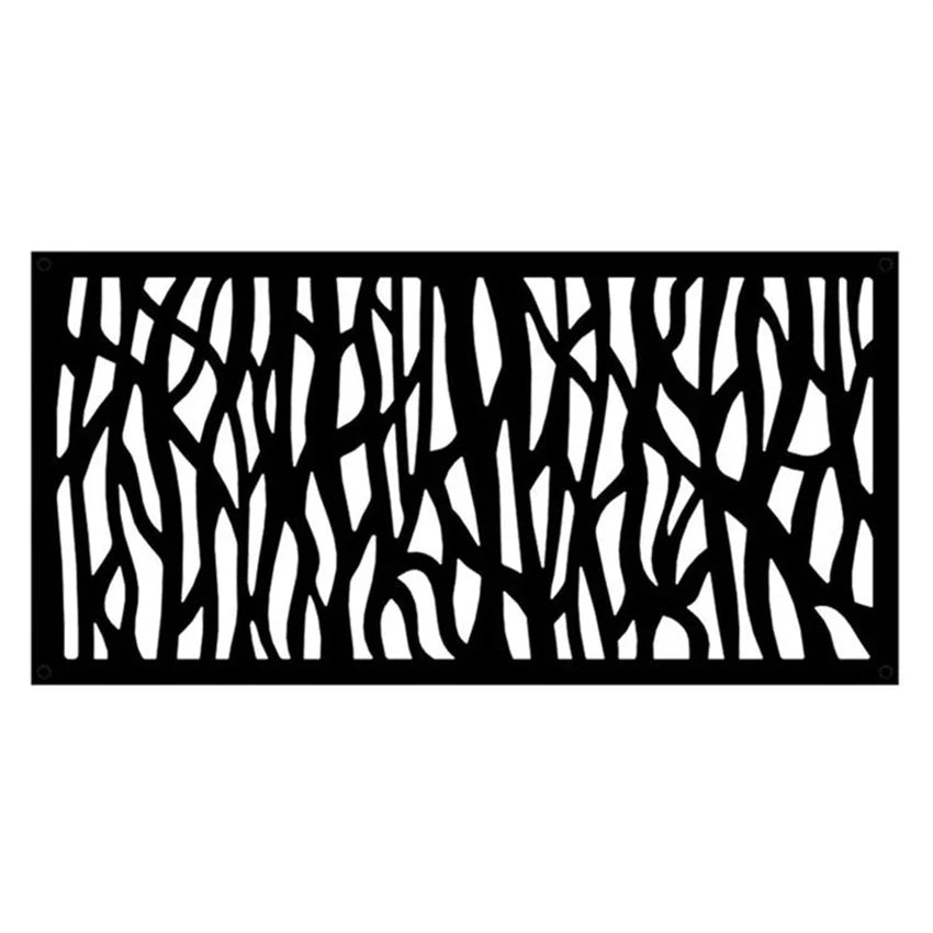 Laser Cut Steel Privacy Panels with Heat Treated Finish for Farm and Garden Outdoor Fencing