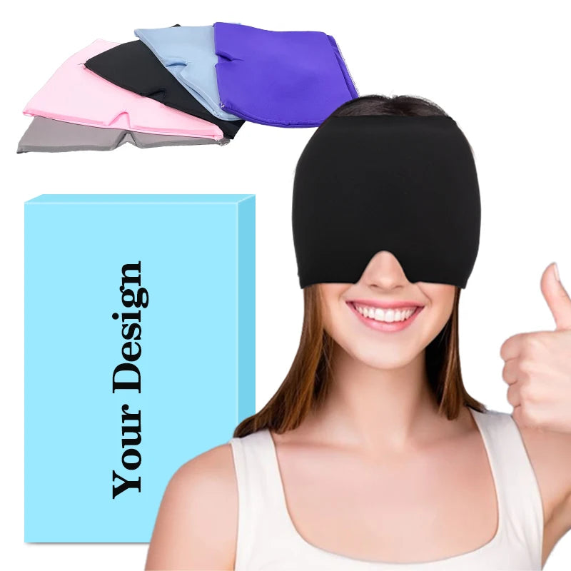Custom Hot Cold Therapy Pack Headache Relief Cap Hat Comfortable Migraine Relief Cap for Instant Headache Soothing
