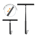 Superior Quality Adjustable Telescopic Rod Black Soft Rubber Window Squeegee Scraper Cleaning Tool Aluminum Handle Glass Wiper