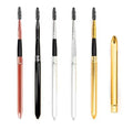 FYD Metal Portable Nylon Silicone Retractable Eyebrow Spoolie Brush Lash Extension Mascara Wand Eyelash Brush With Cap Lid