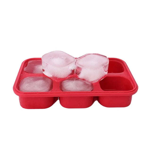 Hot Selling Soup Jelly Maker Easy to Release Silicone Freezer Tray with Lid Heavy Duty Food Storage Container for Soup Sauce