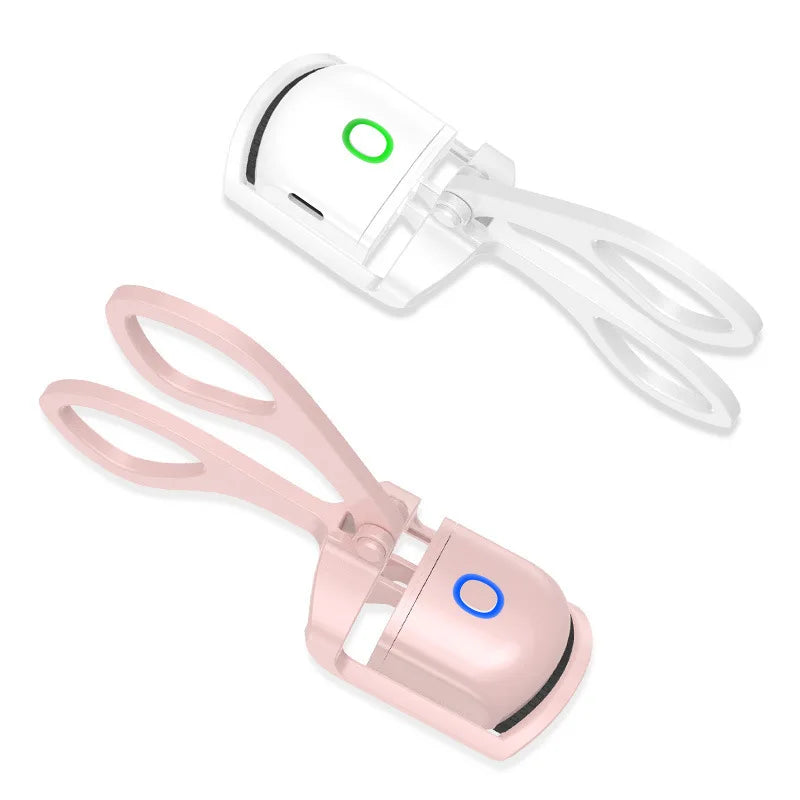 Hand-Held Electric SS Eyelash Curler Quick Heating Natural Lashes with Long Duration Heating Durable Plastic Lash Curler