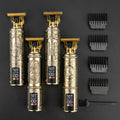 Vintage T9 Professional Rechargeable Hair Clippers with LED Display Electric Shaver For Men Cordless Household Beard tTimmer