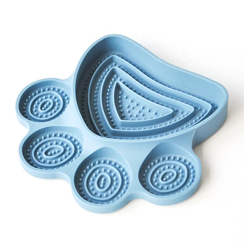 Food-Grade Silicone ECO-Friendly Suction Cup Dog Lick Mat  Slow Feeder for Pets  Travel Water Food Bowl