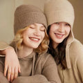 Wholesale Winter Ear Protection Autumn Printing Pattern Beach Wear Flying Hat Knitted Beanie Rabbit Hair Design for Ladies