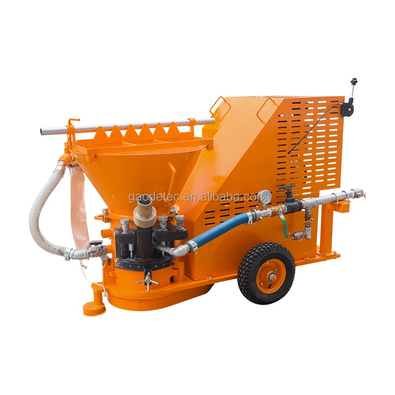 6m3/h diesel Refractory Gunning Machine in Steel Melting Shop for Ladle Repair Purposes