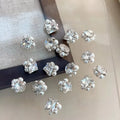 Paso Sico 2025 New 3D Nail Art Jewelry Zircon Pearl Alloy Diamond-Right Angle Luxury Zircon Nail Charms for Decoration