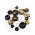 Deepeel C3-28 Eco-Friendly Polishing Resin Round 4-Holes Buttons for Coat Garment Accessories DIY Craft