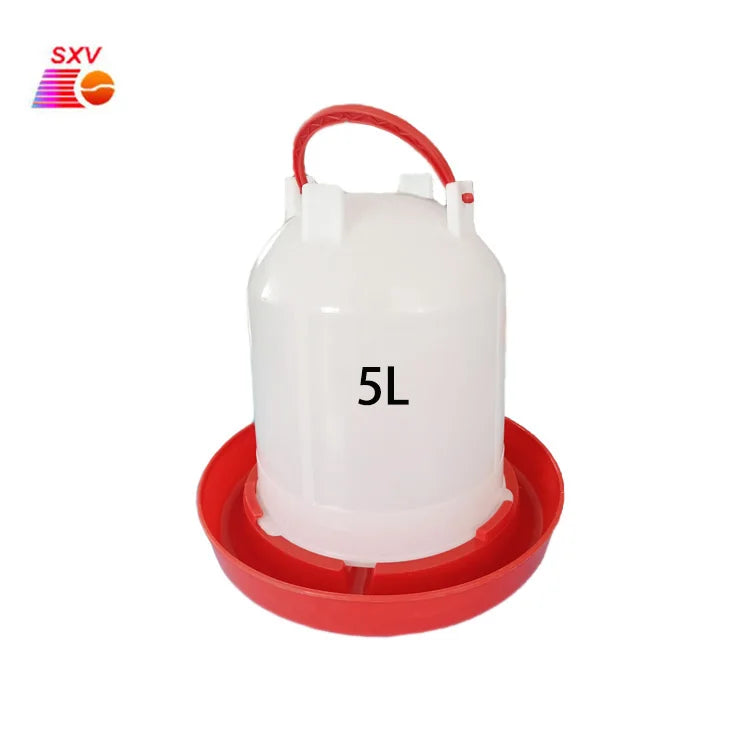 New SXV Brand Durable 5L Chicken Drinker Plastic Eco-friendly with 1 Year Warranty