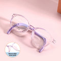 New Kids Eyeglasses Frames Cute Multicolor High Quality Silicone Nose Pads Integrated TR90 Oval Lightweight Eyeglasses Frames
