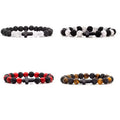 Multi-Color Turquoise Bead Bracelet Volcanic Stone Simple Personalized Cross Gift Wholesale Parties