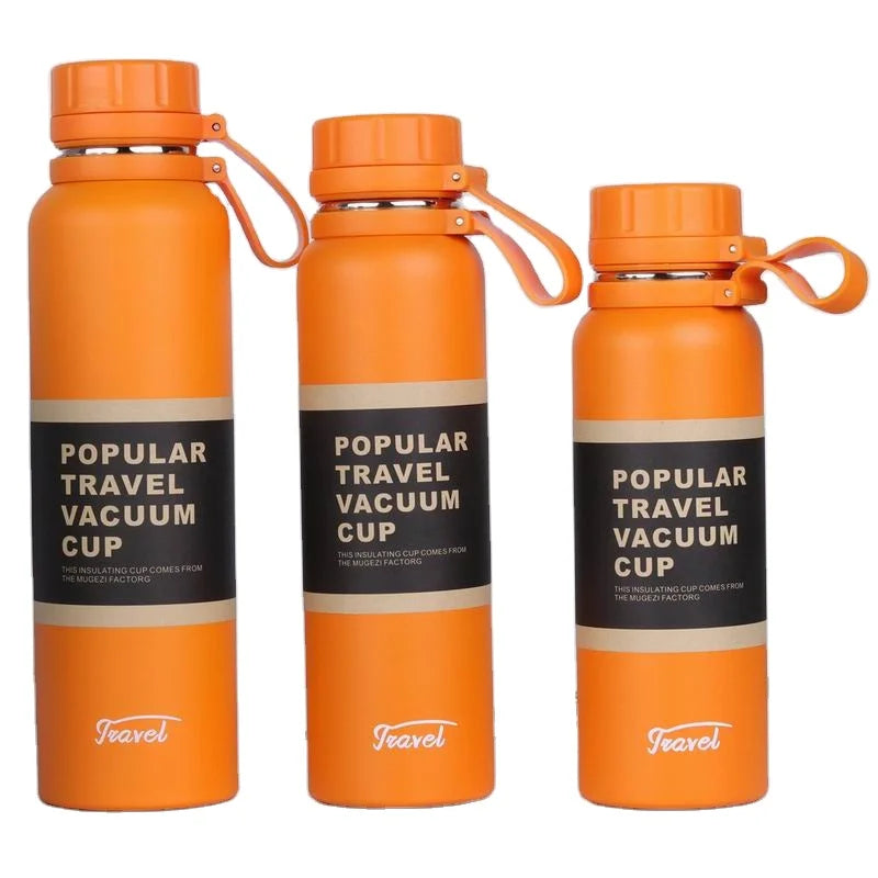 Wholesale Tumbler Cups Wholesale 600ml/800ml/1000ml Water Bottle Insulated Termos Stainless Steel Tea Coffee Vacuum Flask Thermos Cups