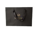 300gsm Private Label Luxury Boutique Gold Foil Wedding Thank You Gift Paper Bags With Your Own logo