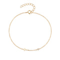 Dropshipping 925 Silver Bracelets Jewelry Women 925 Sterling Silver Gold Plated Cross Chain Bracelets for Women