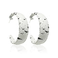 Korean Fashion Spray Paint Graffiti Design C Hoop Earrings Minimalist Hip Hop Alloy Stud Earrings Party Jewelry Accessory
