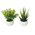 Mini Artificial Aloe Plants Bonsai Small Simulated Tree Pot Plants Fake Flowers Office Table Potted Ornaments Home Garden Decor
