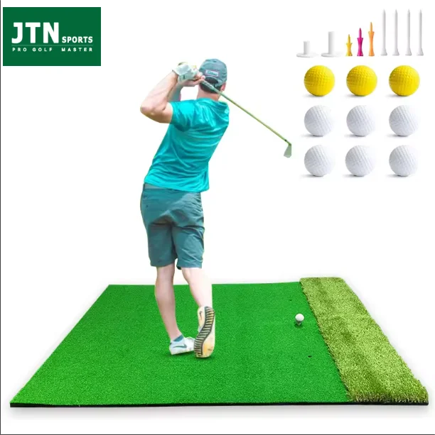 Choose Your Style Golf Hitting Mats Mini Artificial Turf Training Mat Indoor/Outdoor Swing Practice Made High Artificial Grass