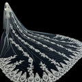 S7706F Bride's Wedding Super fairy Lace Long Trailer Tail Veil Wedding Veil Accessories