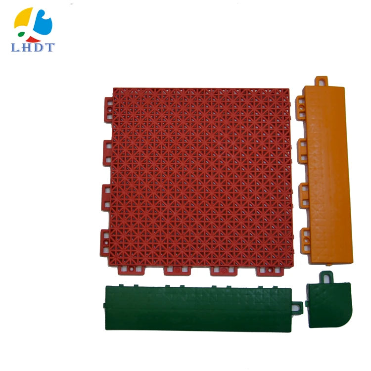 Multipurpose Sports Court Modular Flooring Free Line Skate Basketball Court Plastic Tile Anti slip Tile