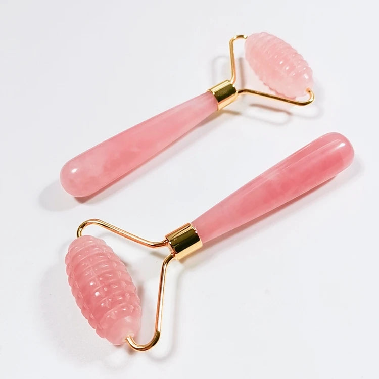 DIY Rose Quartz Face Mi Ni Jade Roller Gua Sha Set With Box