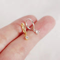 Wholesale Fashion Jewelry 925 Sterling Silver Geometry Minimalist Zircon Gold Plated Stud Earring Jewelry for Women