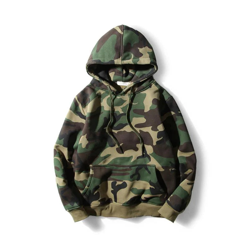 2024 Camouflage Hoodies Men Heavy Weight Hip Hop Oversized Camo Hoodie Custom logo
