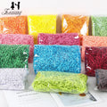 Zex Factory Colorful 100 G/Pack Recycled Decorative Filler Crinkle Paper Shreds Gift Box Shredded Paper for Packaging