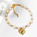 Maiou Designer Freshwater Pearl Beaded 18k Gold Plated Bracelet for Women Gifts Jewelry