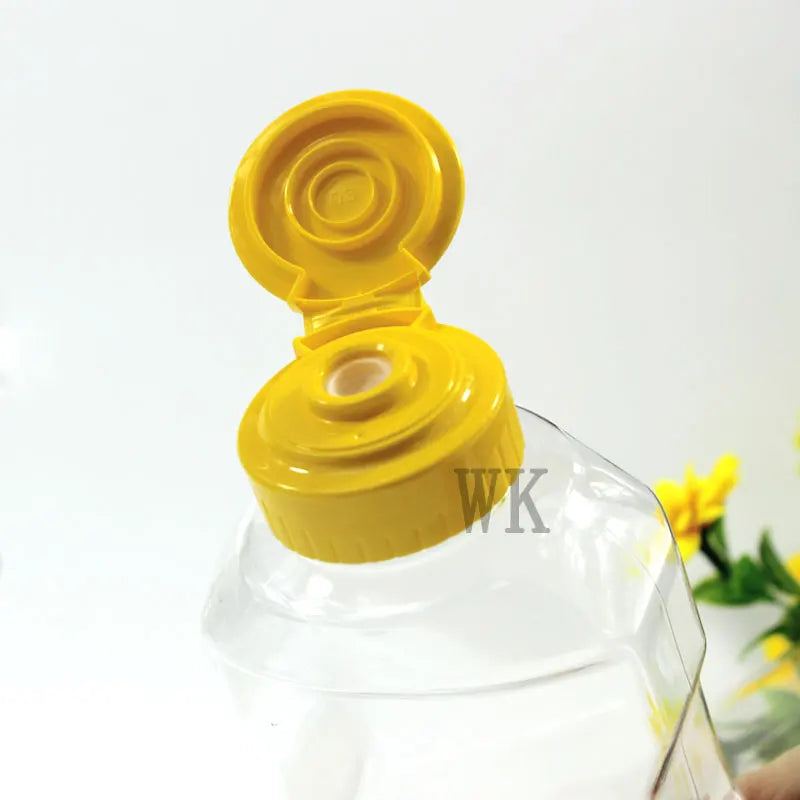 Manufacturer 28/400 38/400 Plastic Squeeze Honey Bottle Sauce Bottle Flip Top Plastic Bottle Cap with Silicone Valve