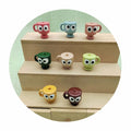 Wholesale Eyes Pattern Print Cartoon Cup Shape Acrylic Beads Diy Jewelry Earring Garment Pendant Accessories