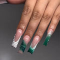Wholesale French Green Fake Nails Wholesale False Nails in Stock